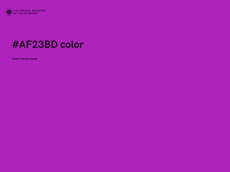 #AF23BD color image