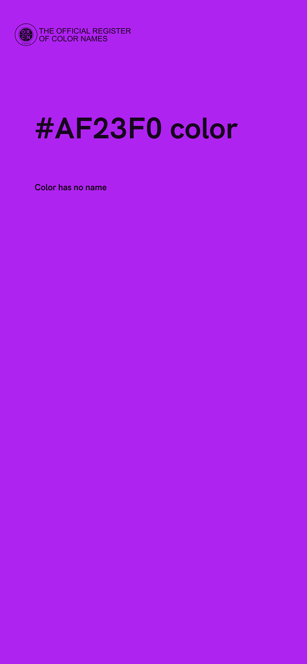 #AF23F0 color image