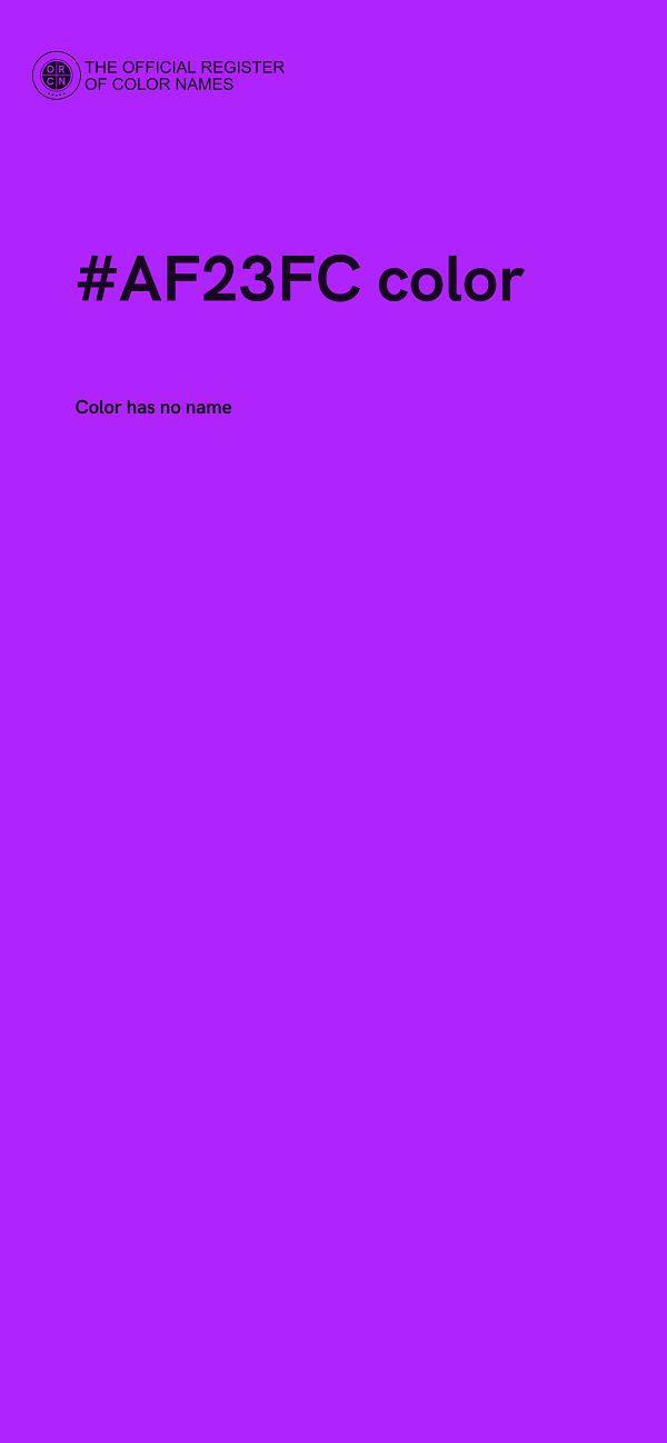 #AF23FC color image