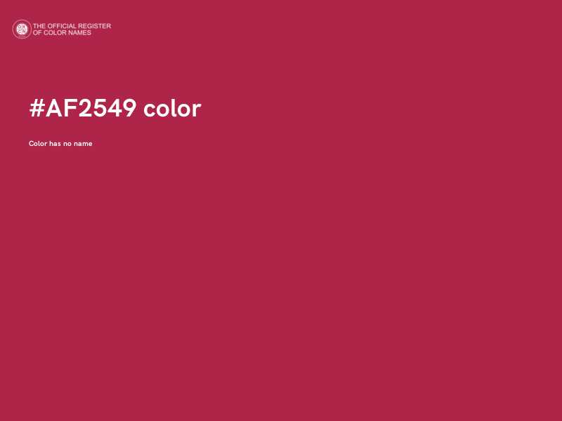 #AF2549 color image