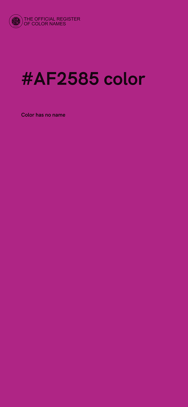 #AF2585 color image
