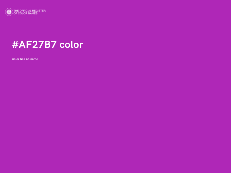 #AF27B7 color image