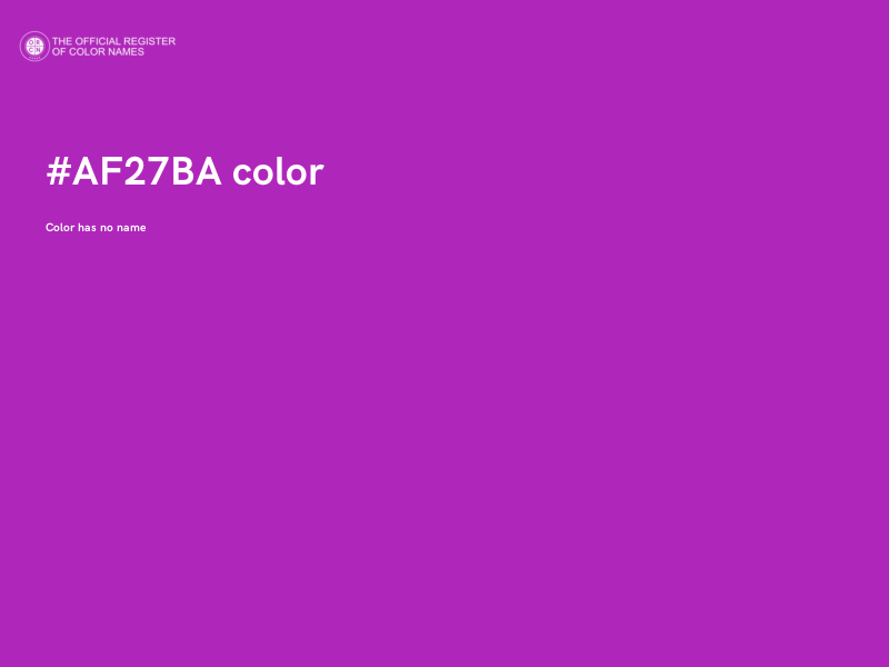 #AF27BA color image