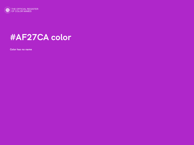 #AF27CA color image