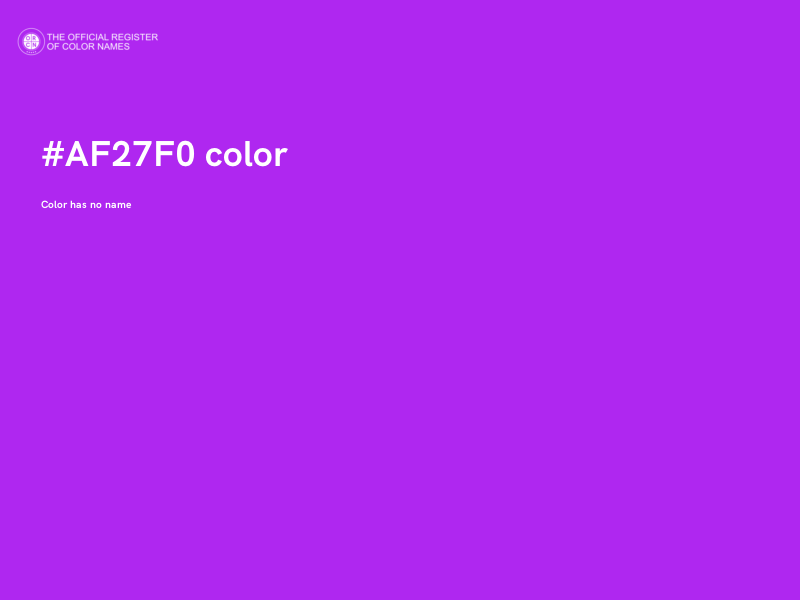 #AF27F0 color image