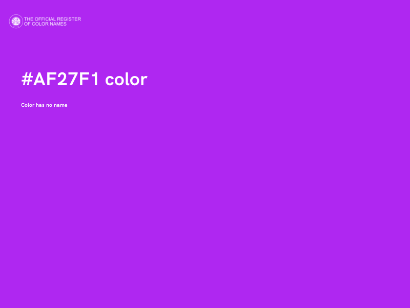 #AF27F1 color image
