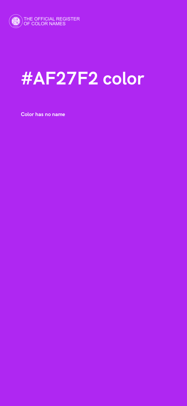 #AF27F2 color image