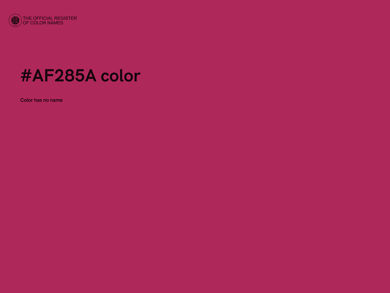 #AF285A color image