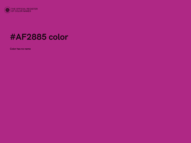 #AF2885 color image