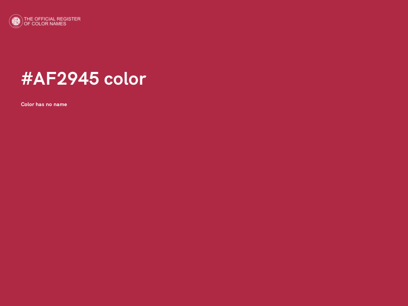 #AF2945 color image