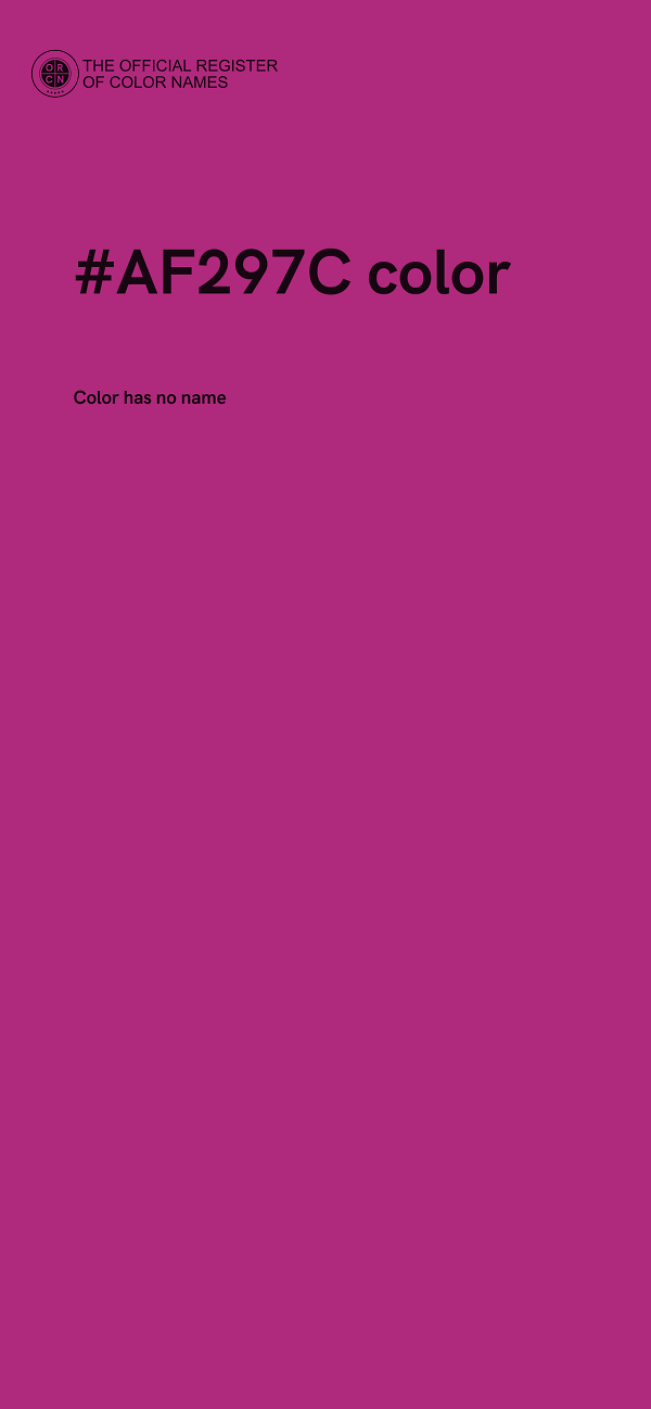 #AF297C color image