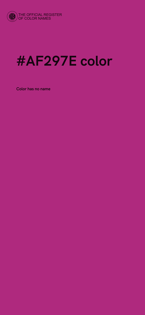 #AF297E color image