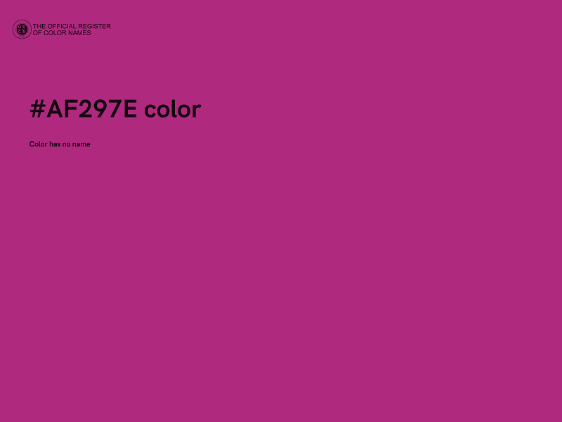 #AF297E color image