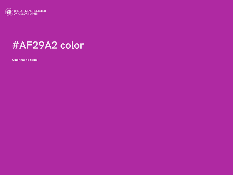 #AF29A2 color image