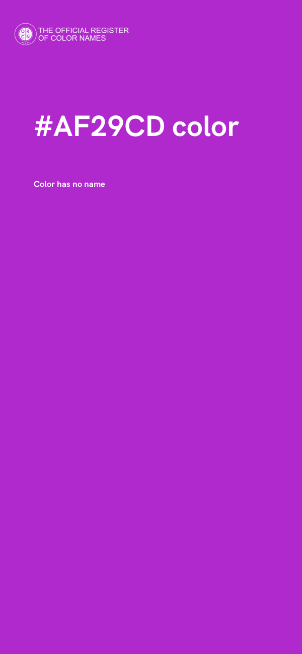 #AF29CD color image