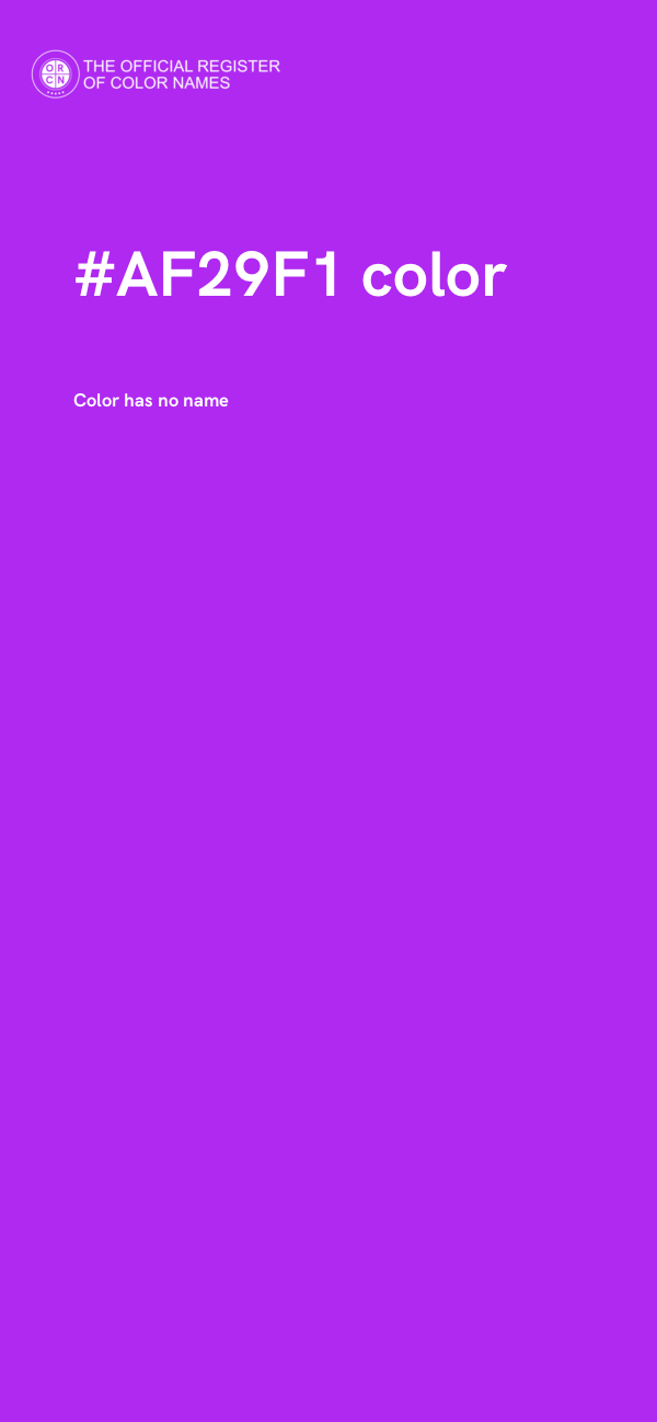 #AF29F1 color image