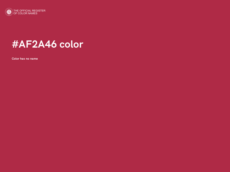 #AF2A46 color image