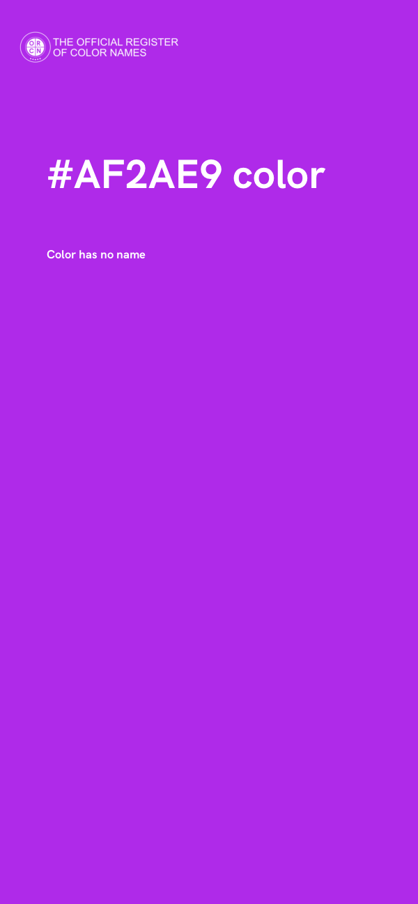 #AF2AE9 color image