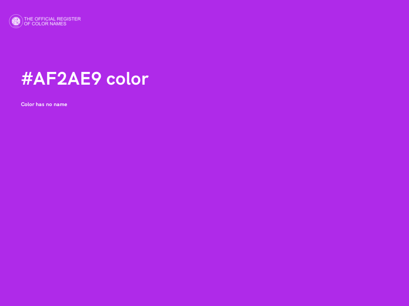 #AF2AE9 color image