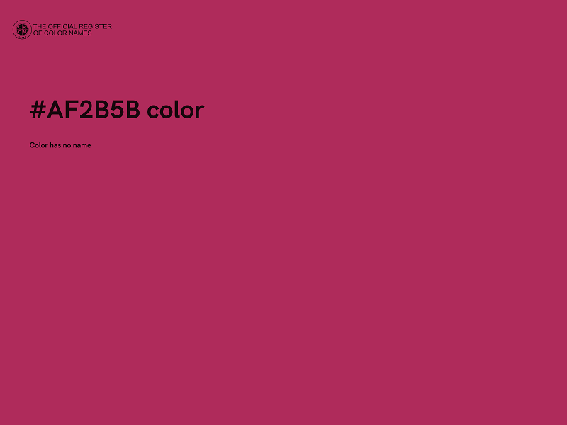 #AF2B5B color image