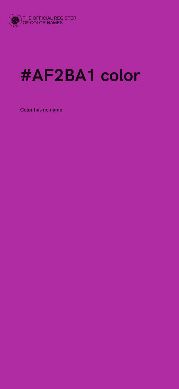 #AF2BA1 color image