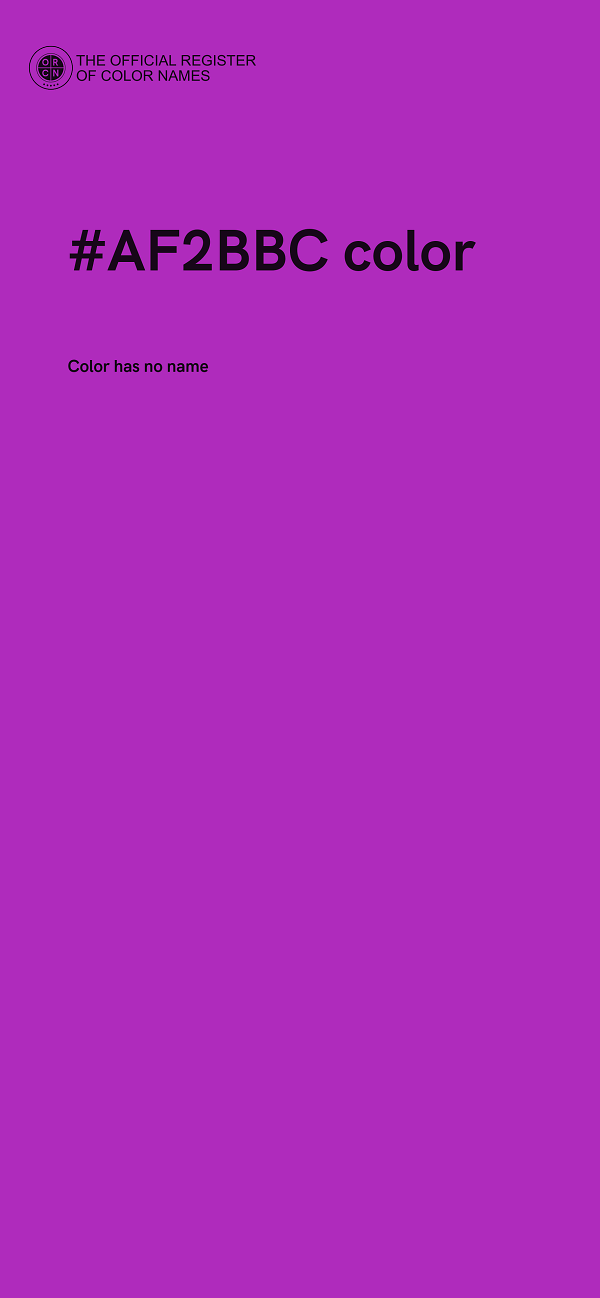 #AF2BBC color image