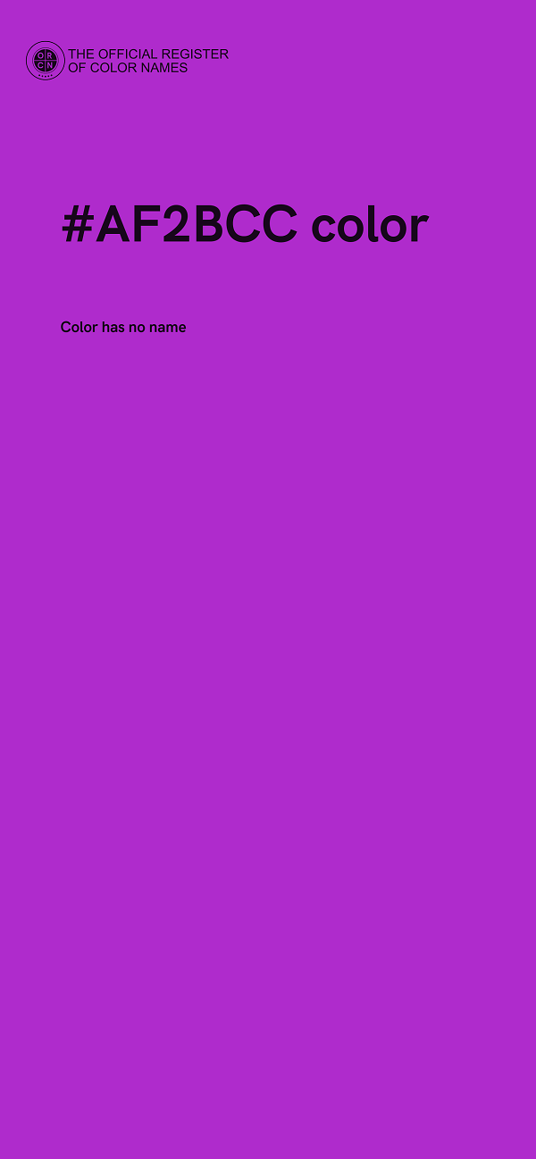 #AF2BCC color image