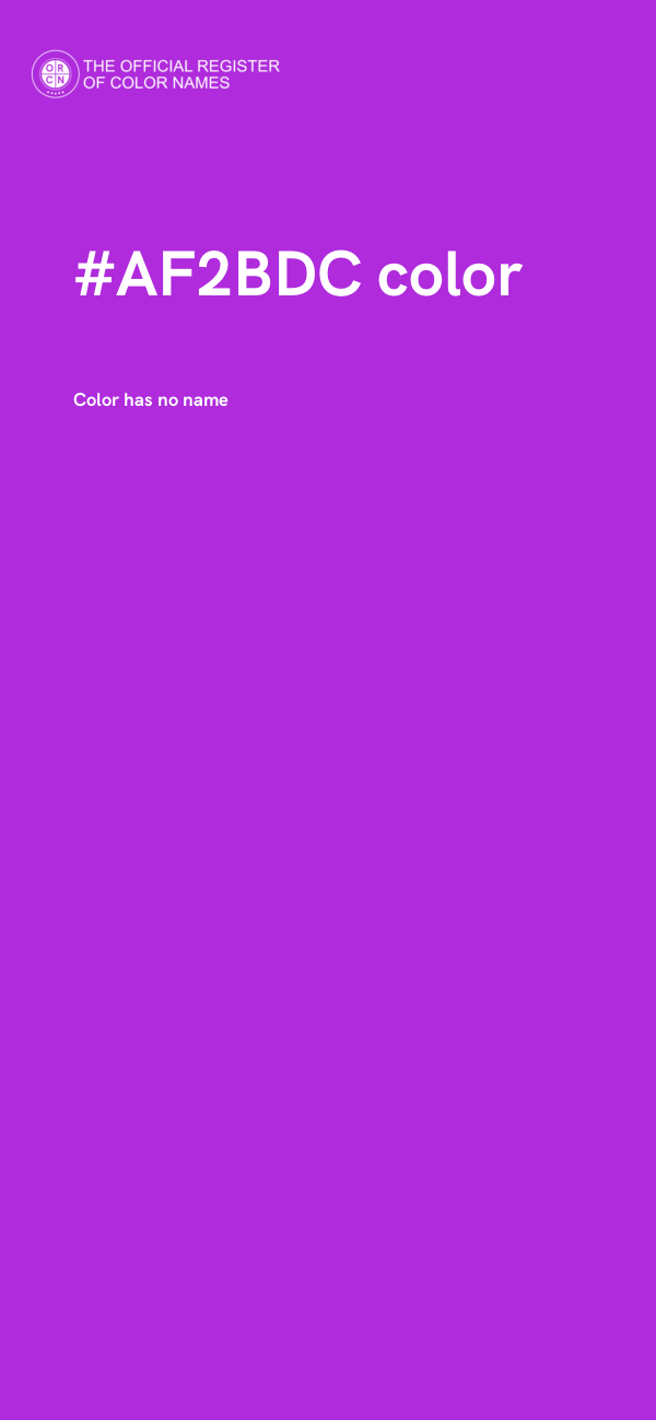 #AF2BDC color image