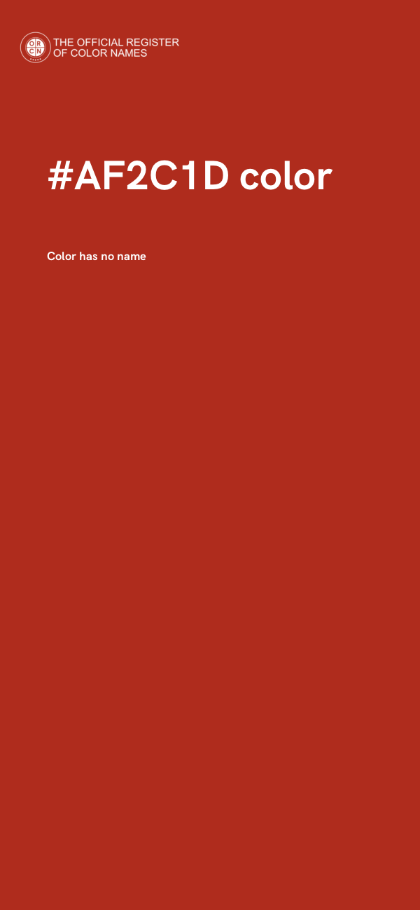 #AF2C1D color image