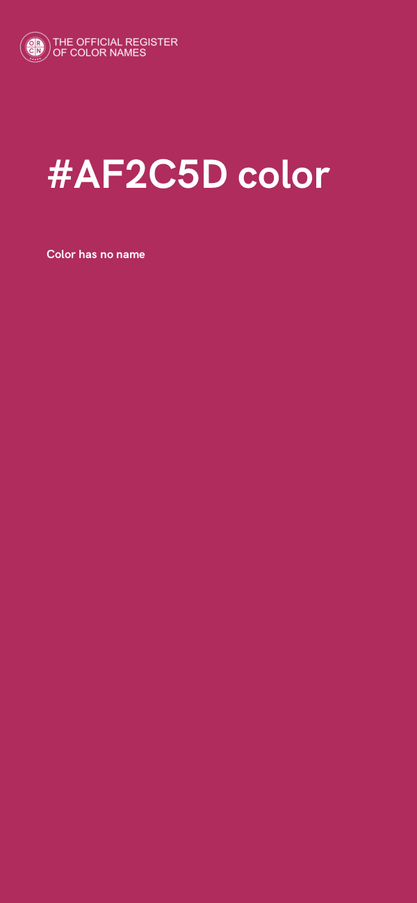 #AF2C5D color image