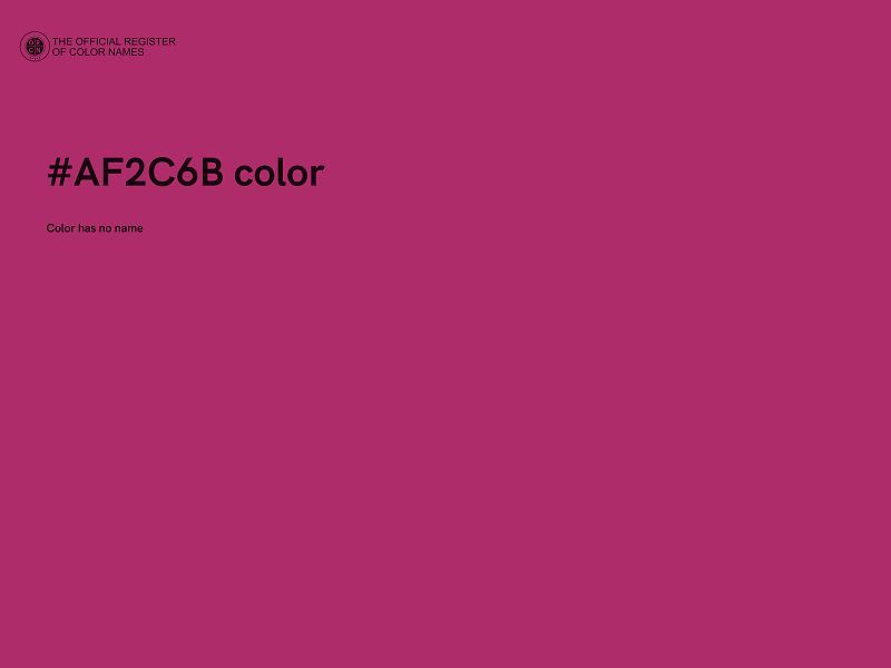 #AF2C6B color image
