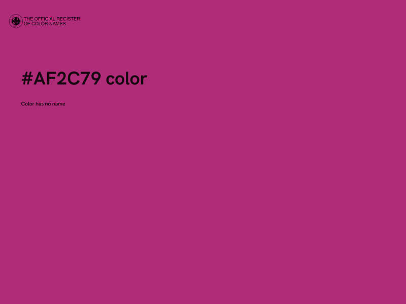 #AF2C79 color image