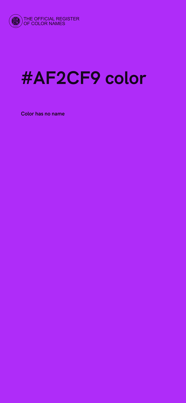 #AF2CF9 color image