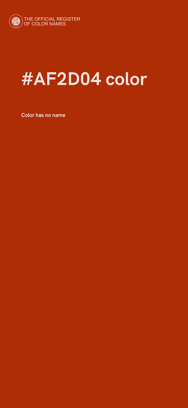 #AF2D04 color image