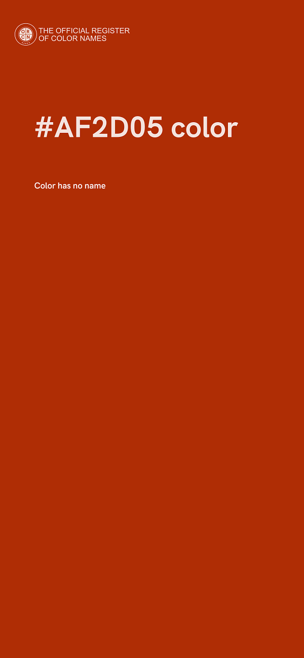 #AF2D05 color image