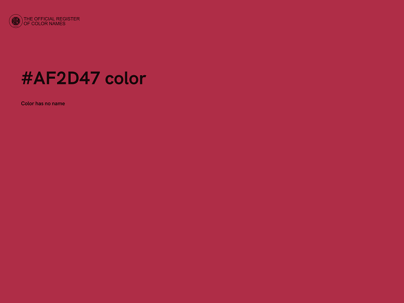 #AF2D47 color image
