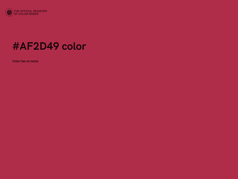 #AF2D49 color image