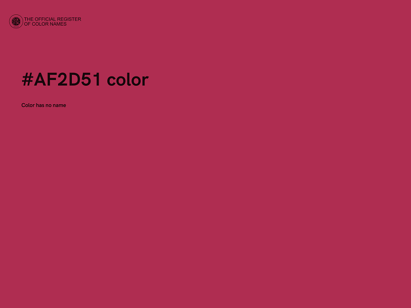 #AF2D51 color image