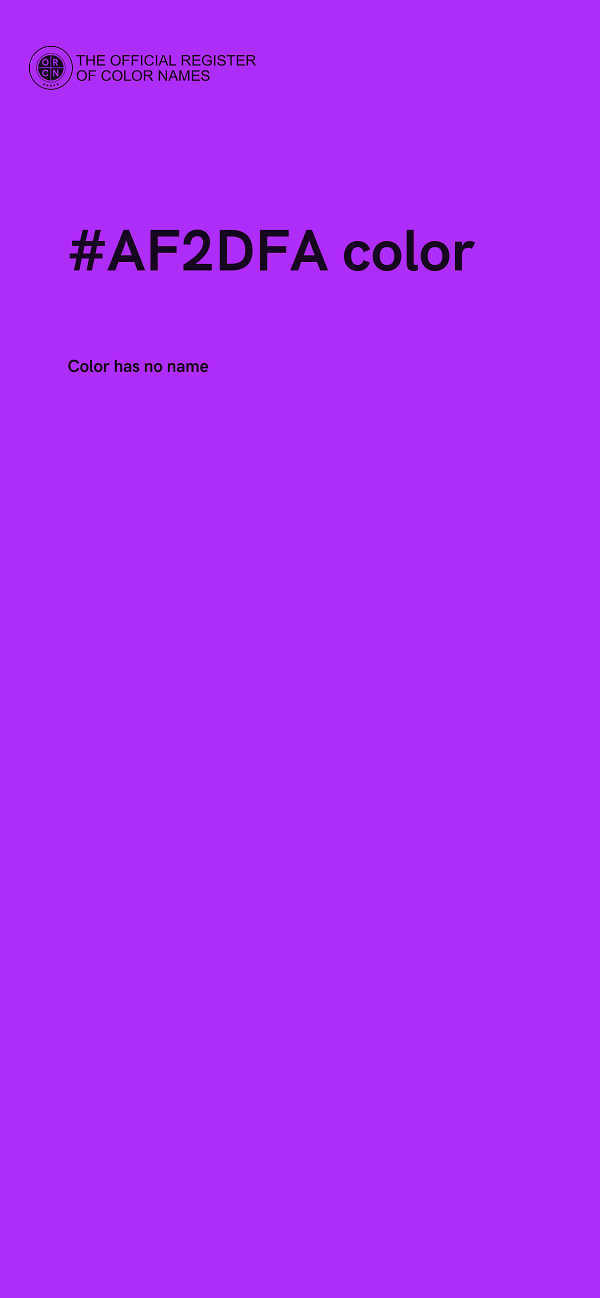 #AF2DFA color image