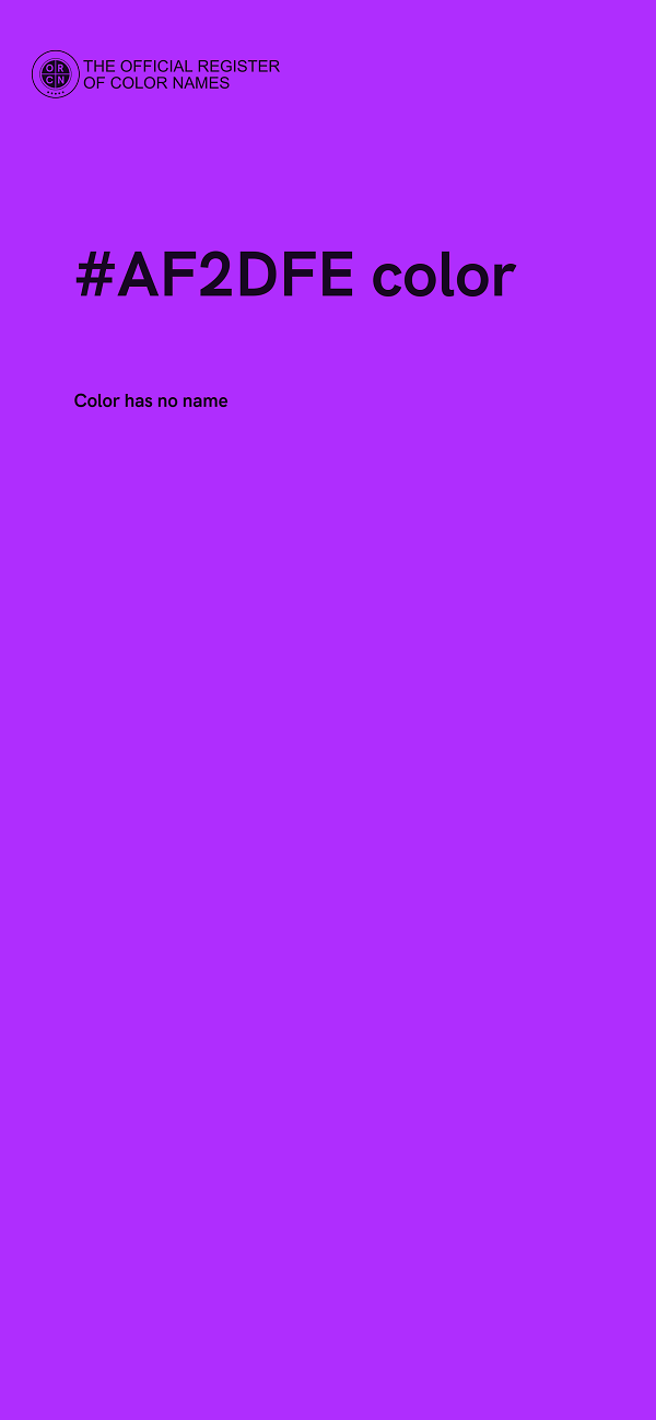 #AF2DFE color image