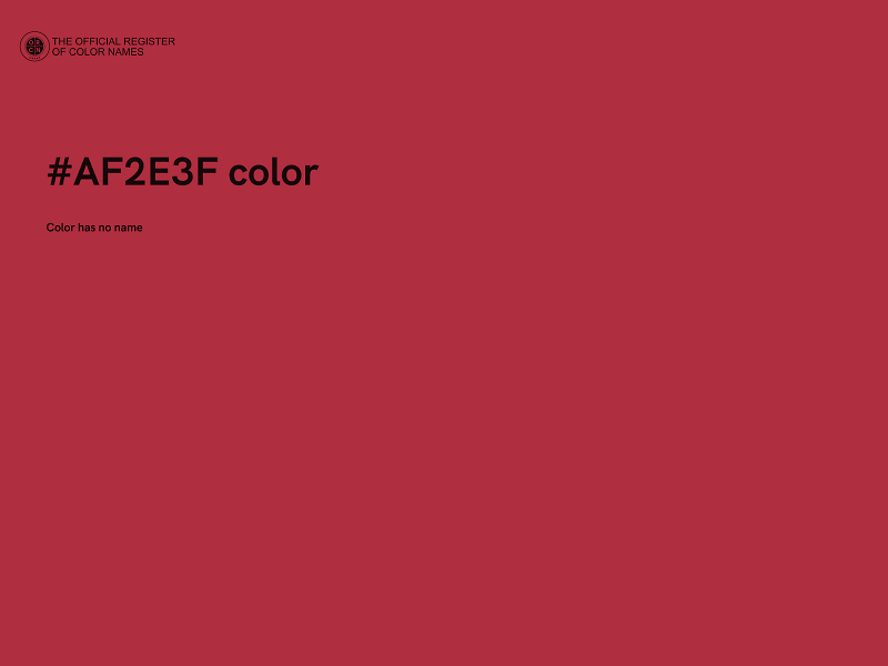 #AF2E3F color image
