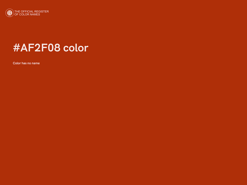 #AF2F08 color image