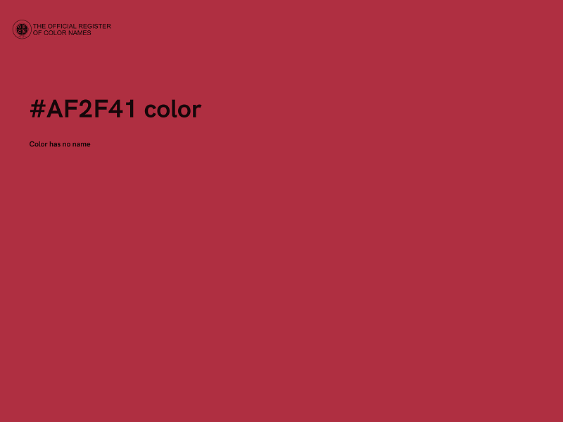 #AF2F41 color image