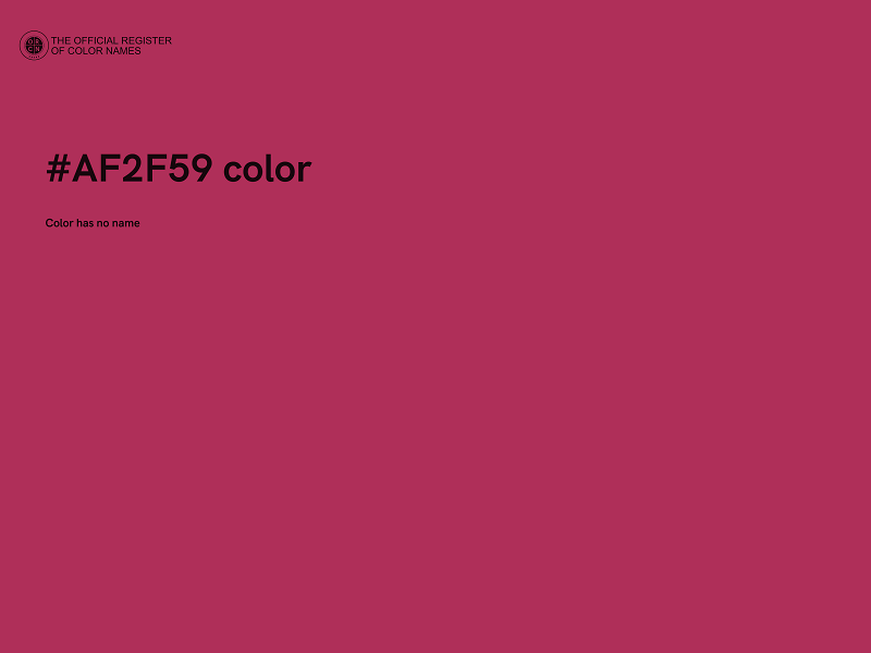 #AF2F59 color image