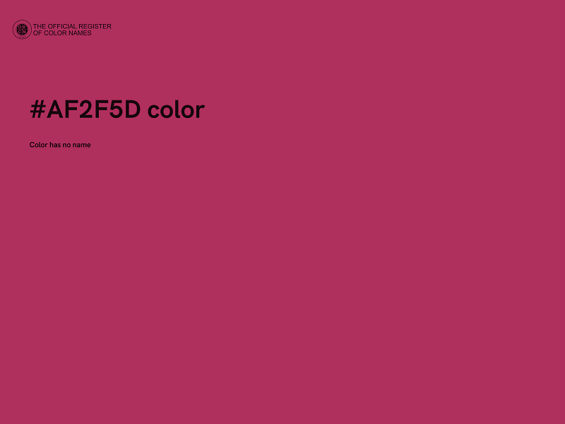 #AF2F5D color image