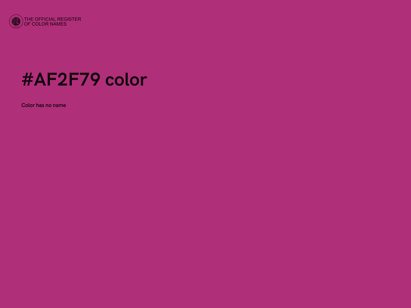 #AF2F79 color image