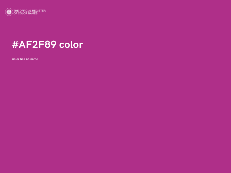 #AF2F89 color image
