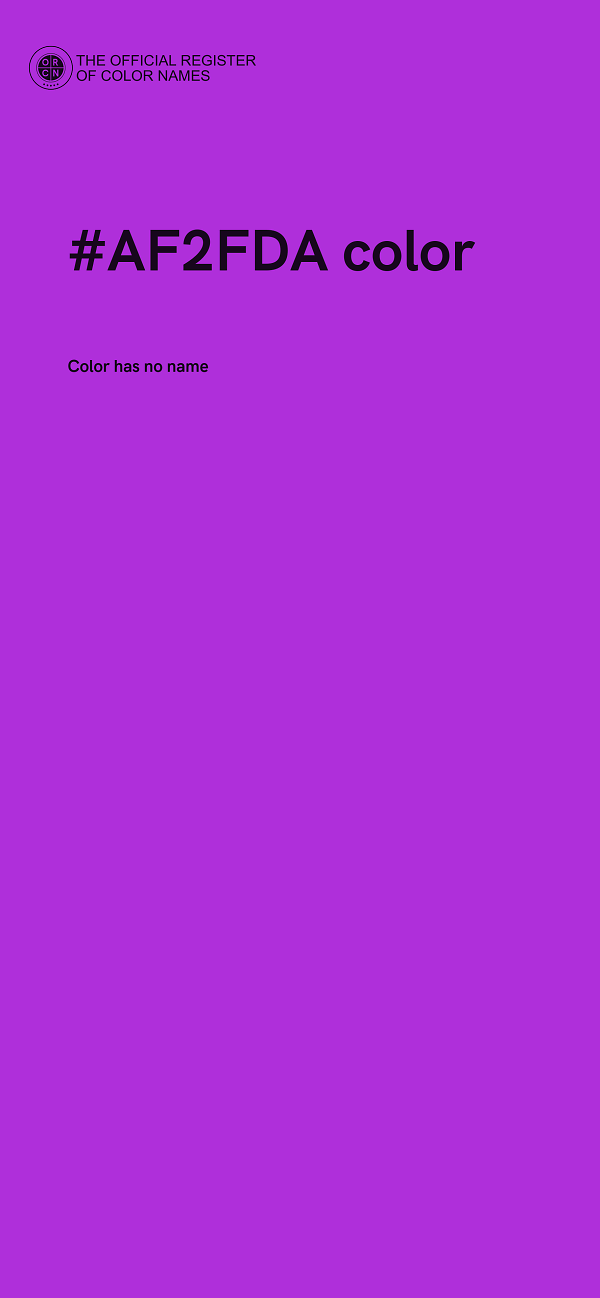 #AF2FDA color image