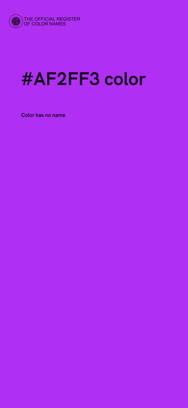 #AF2FF3 color image