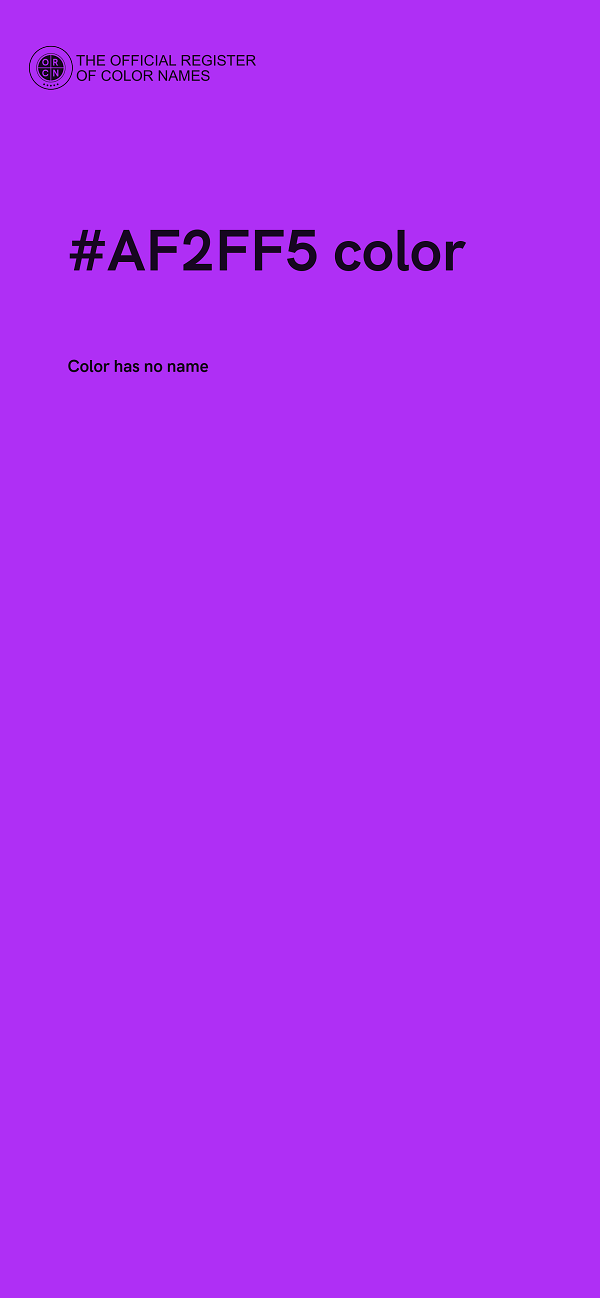 #AF2FF5 color image